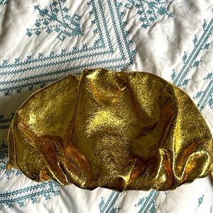 Rebecca Minkoff gold clutch